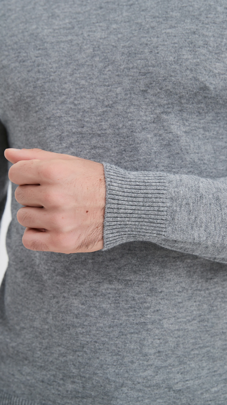 Pull col roulé 'Cashmere Touch' Gris