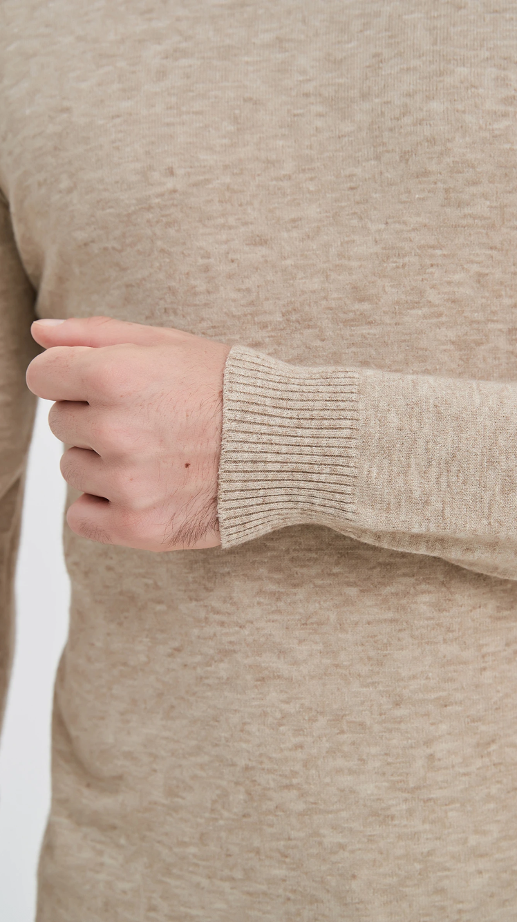 Pull col roulé 'Cashmere Touch' Beige