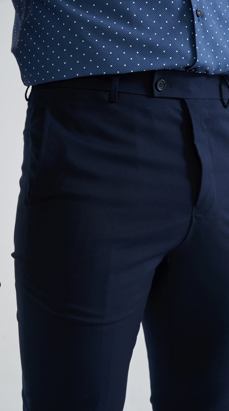 Costume croisé bleu marine 2 pièces