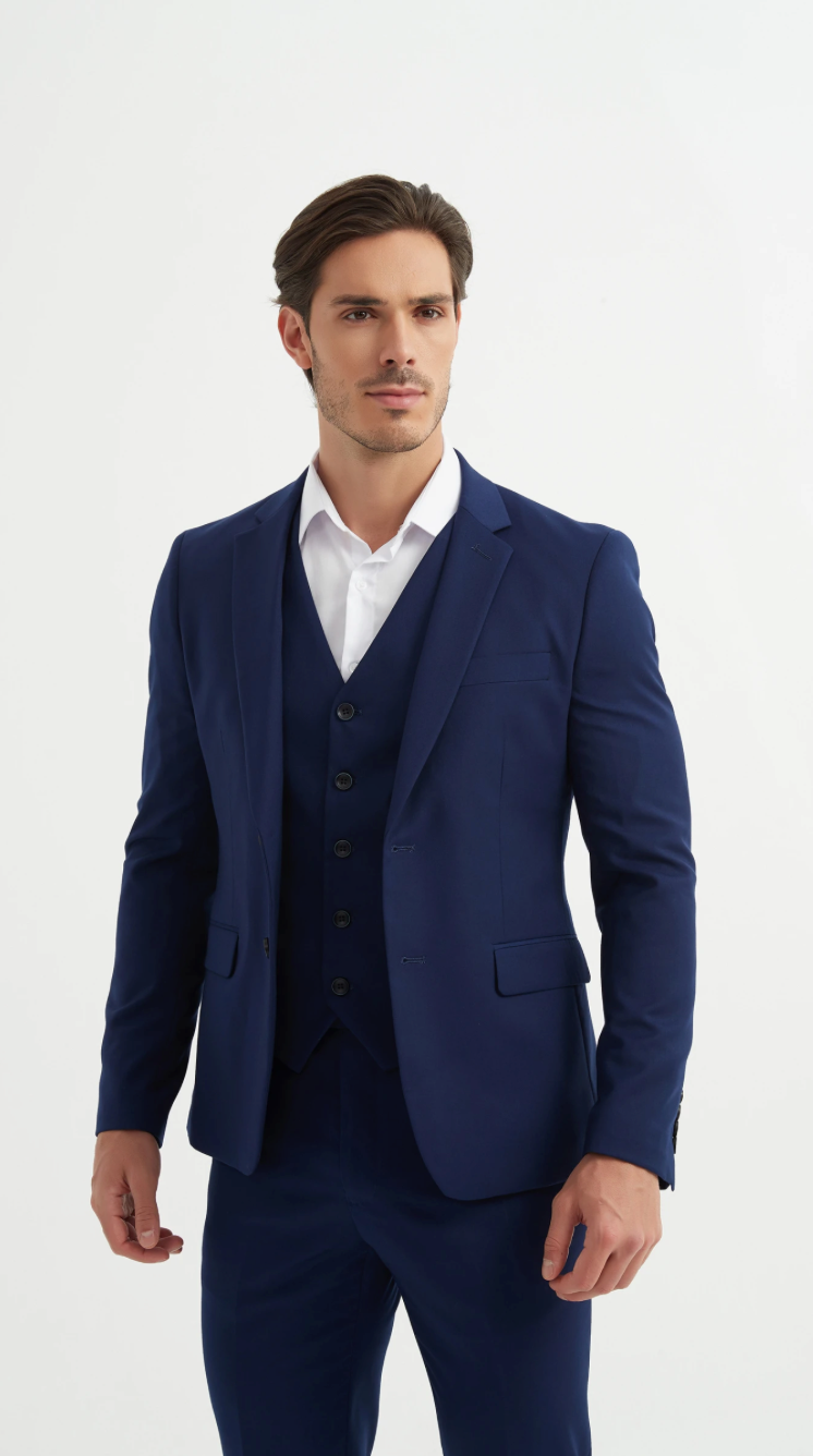 Costume 3 pièces Bleu Foncé