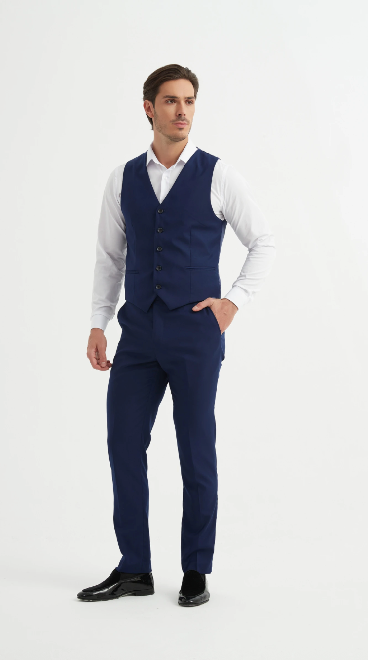 Costume 3 pièces Bleu Foncé