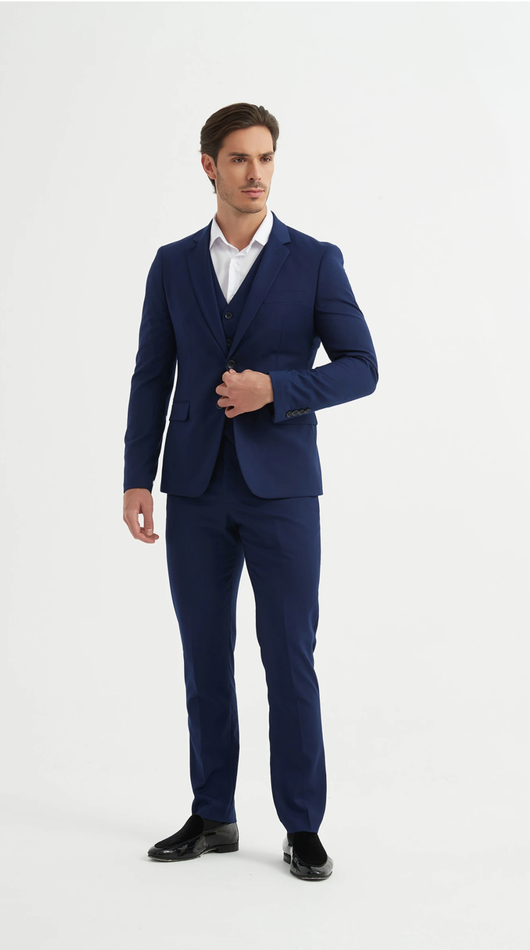 Costume 3 pièces Bleu Foncé