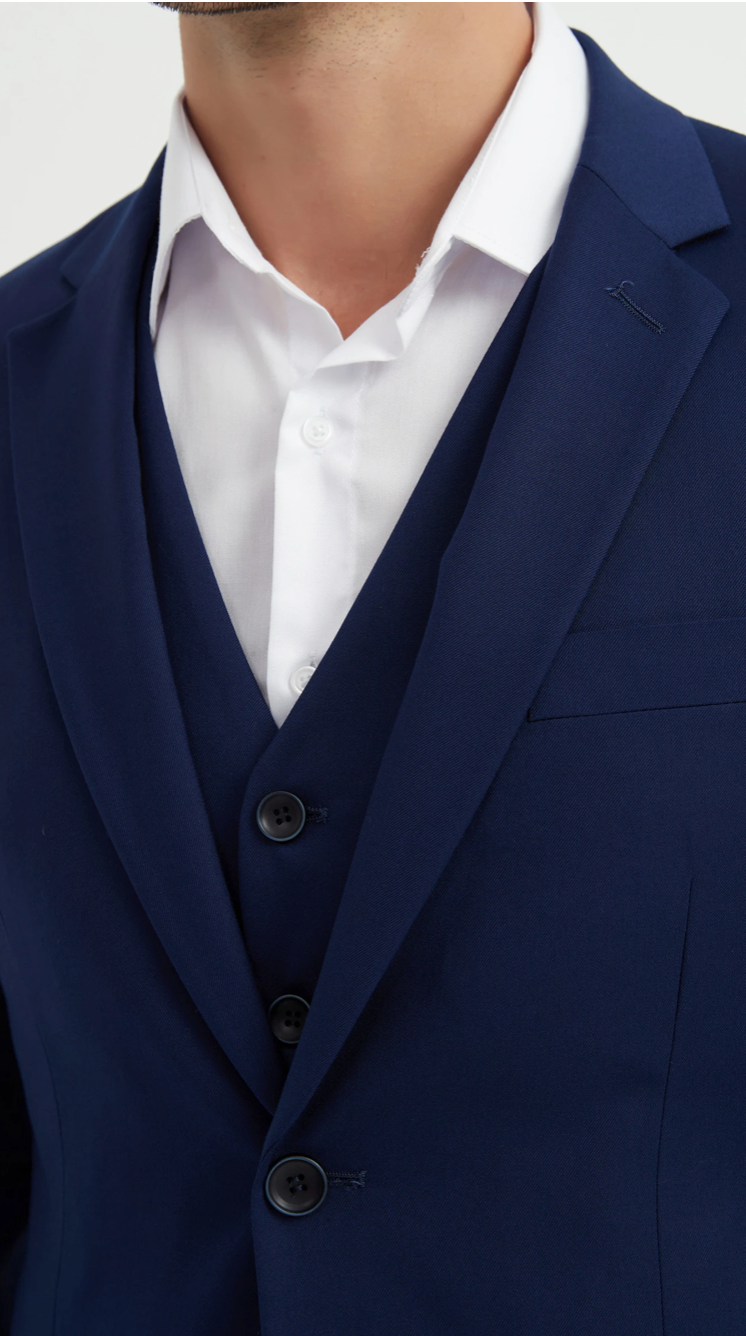 Costume 3 pièces Bleu Foncé